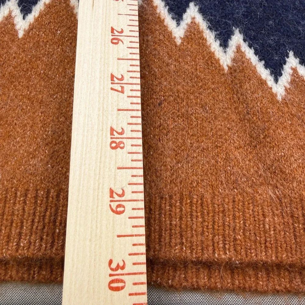 TAHARI Ladies‎ Large Southwest Aztec Western Chunky Open Front Cardigan EUC